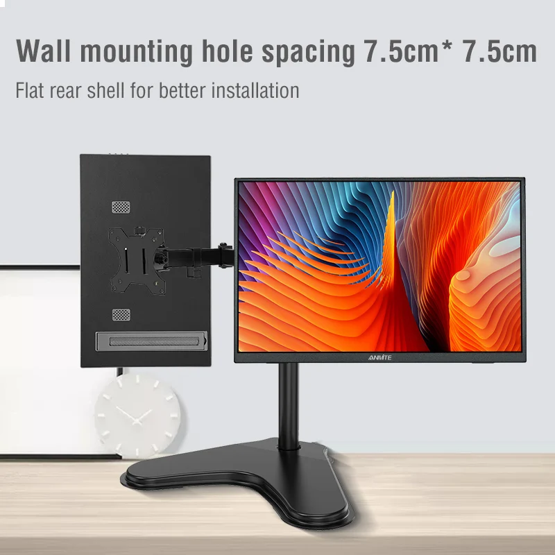 شاشة Anmite محمولة مقاس 18.5 بوصة 120 هرتز RGB100% مع فتحة VESA وحامل خلفي للكمبيوتر المحمول شاشة ممتدة ADS-IPS HDR #6