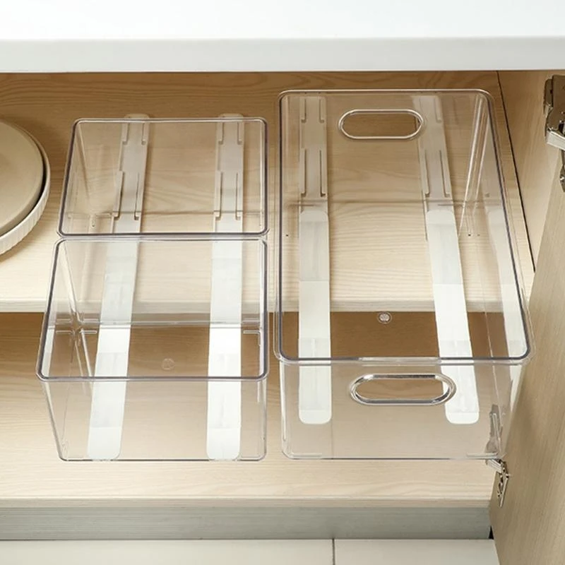  2 Pieces ​Pull out Track for Cabinet, Storage Rack Track Used with Storage Baske