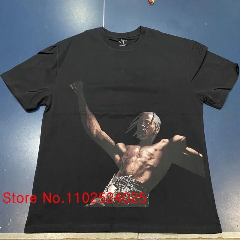 

Real Photo Cactus Jack T Shirts American Street Hip-hop Rapper Men Women Breathable Comfort Short Sleeves UTOPIA Top Tee