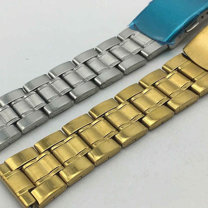 12mm 14mm 16mm 18mm 20mm 22mm 304L 스테인레스 스틸 시계 스트랩 교체 범용 방수 시계 팔찌 액세서리