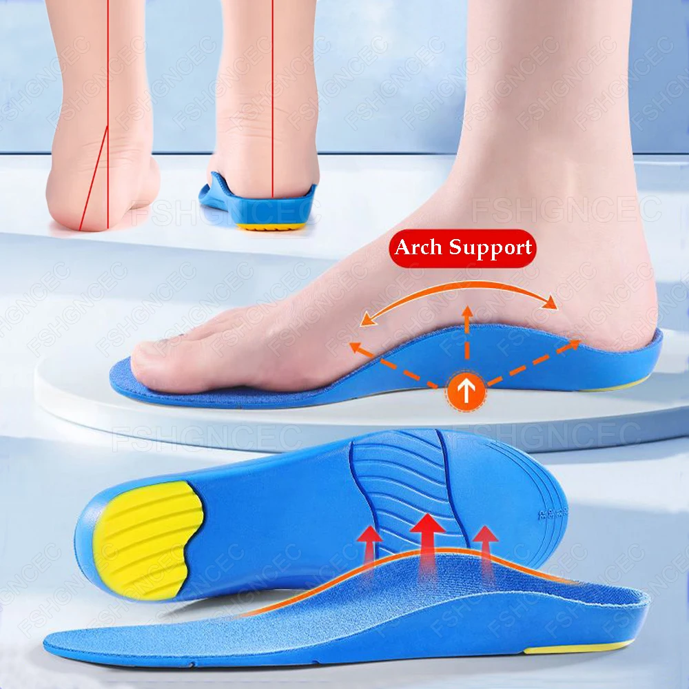 Orthopädische Einlegesohlen für Kinder für Schuhe, Plattfüße, hohe Fußgewölbeunterstützung, orthopädische Einlegesohlen, Innensohle für Plantarfasziitis, Schuheinlage