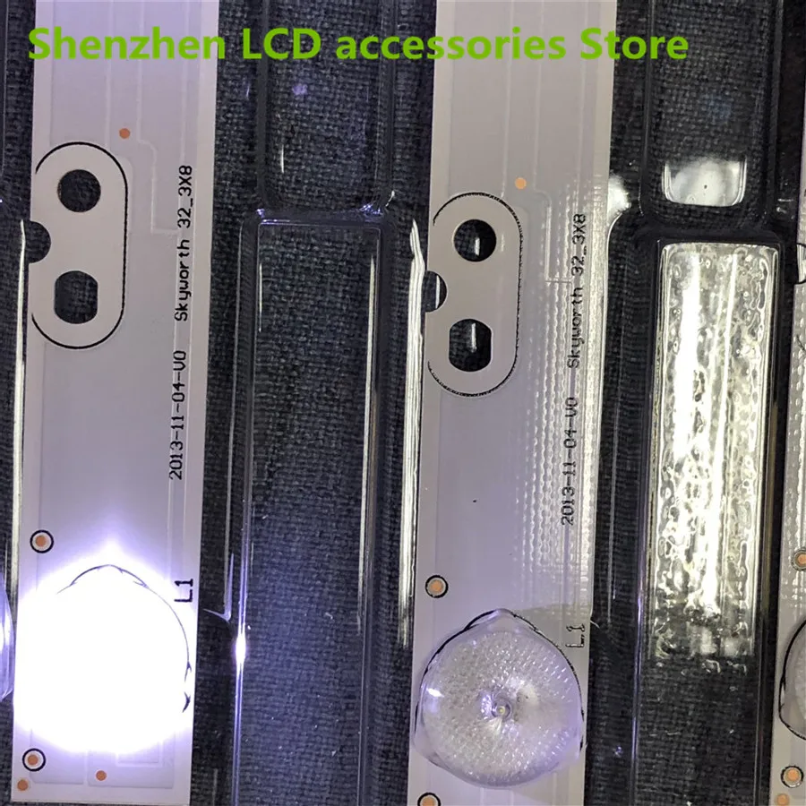 32 بوصة LED التلفزيون ل SKYWORTH 32_3X8 SH32MJE8MY3024000235 8-LEDs 595 مللي متر الألومنيوم الركيزة 100% جديد