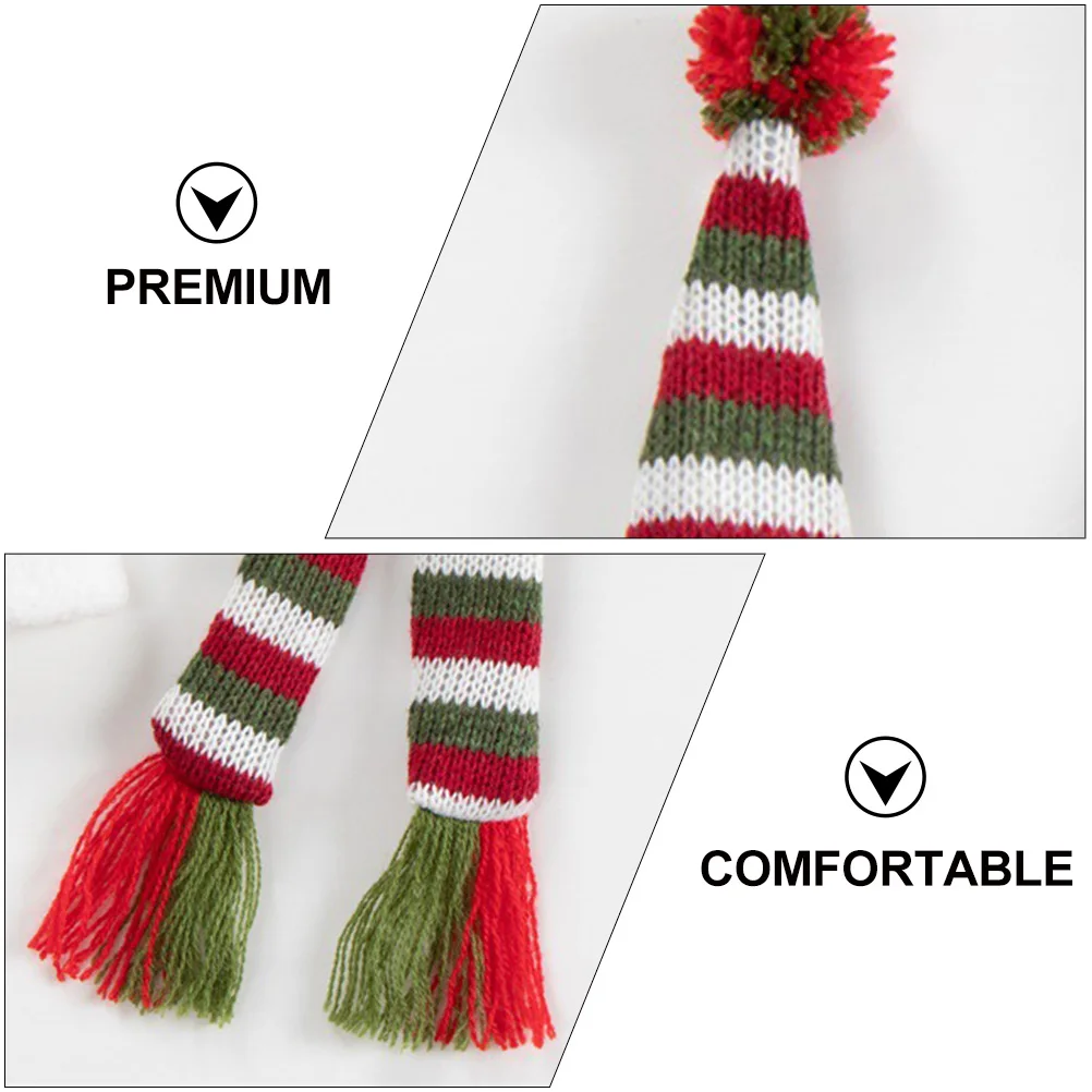 

3 Sets Scarf Wine Bottle Accessory Mini Decoration Decorative Covers Colorful Sweater