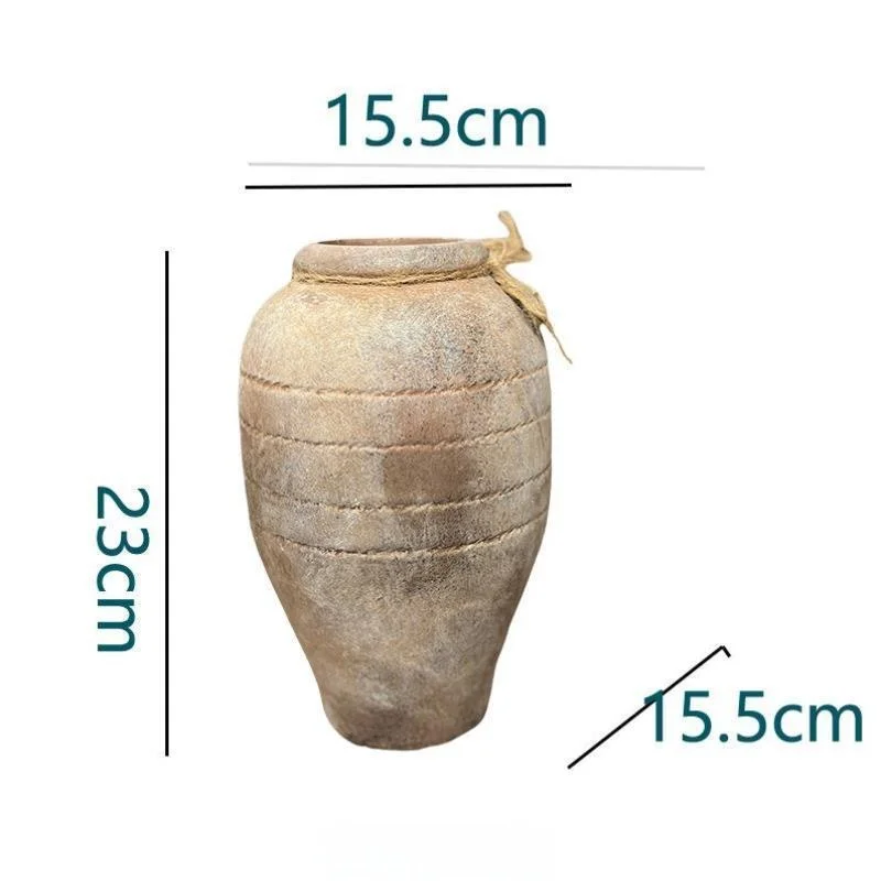 

Retro Ceramic Flower Vase Artistic Soft Decoration Living Room Zen Photography Container Antique Style Home Decor Accessories