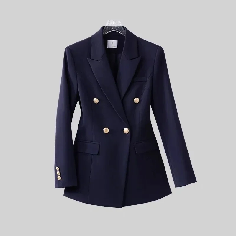 

Женский пиджак 202, весна-осень, высокое качество, профессиональный женский пиджак, пальто, универсальная элегантная женская тонкая верхняя одежда
