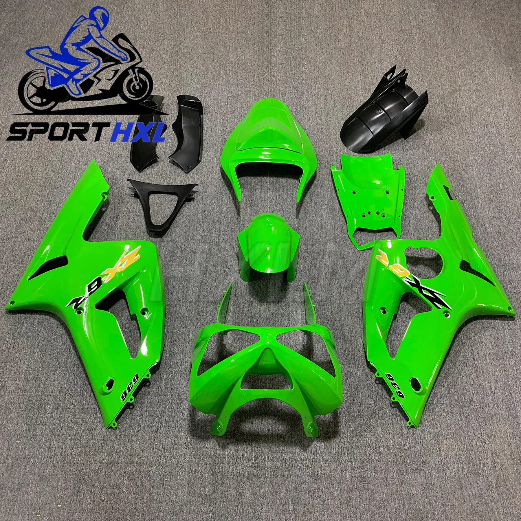 

Injection Mold New ABS Whole Motorcycle Fairings Kit Fit For KAWASAKI ZX-6R 636 2005 -06 Bodywork Set West