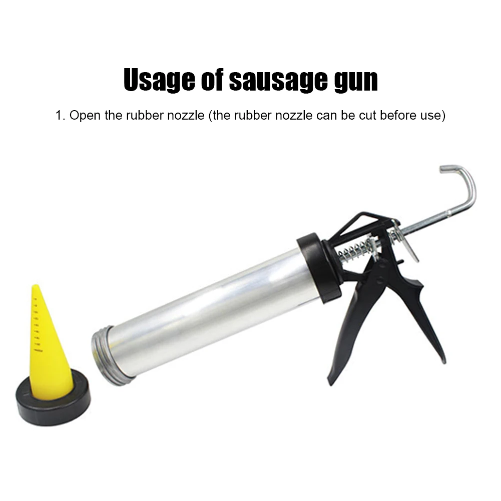 

Carp Fishing Bait Making Aluminum Fishing Boilie Making Gun with 4pcs Spare Nozzles Fishing Lure Accessories Tackle