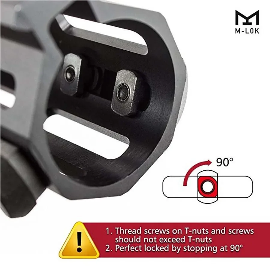 10 Pack M-Lock Screw and Nut Replacement Set For Rail Sections & Wrench