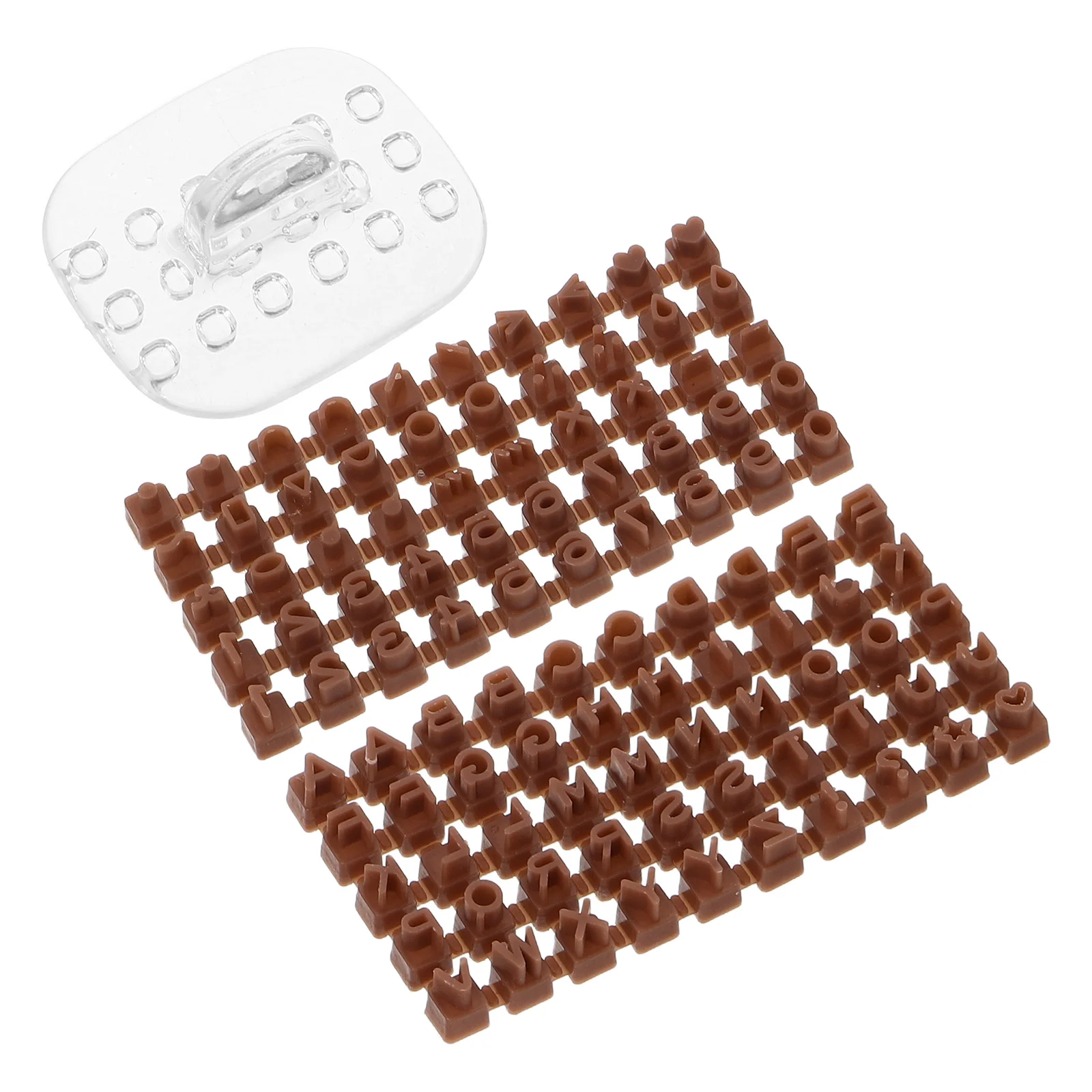 

2 Sets Letter Stamps Alphabet Number Symbol Stampers Plastic Diy Clay Alphabet Template For Crafts Baking Cake Decorating Air