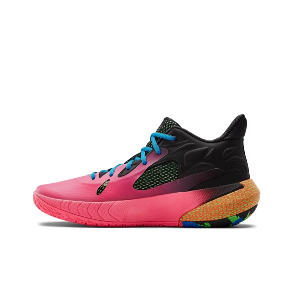 Under Armour Havoc 3 Basketball Shoes Unisex Mid Top Black/Pink 3023088-602
