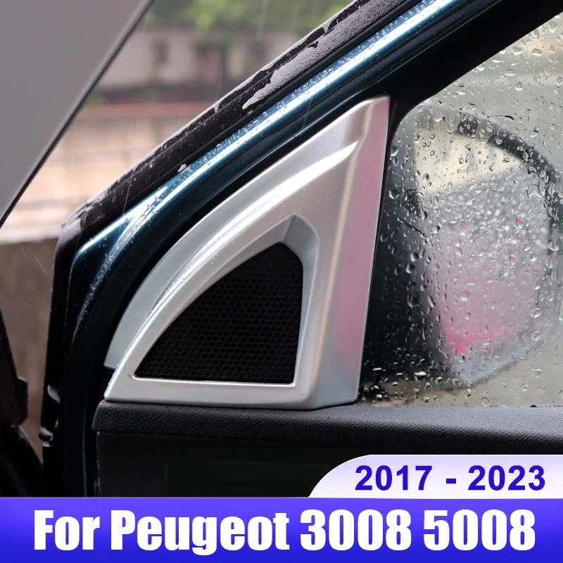 

Для Peugeot 3008 5008 GT 2017 2018 2019 2020 2021 2022 2023 Автомобильная передняя дверь окно внутренняя треугольная A колодка крышка отделка Аксессуары