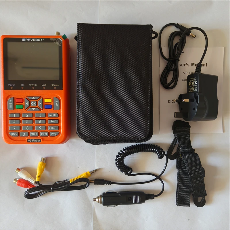 3.5'' ibraveboox V9 Satellite TV Finder Digital Signal Meter DVB-S DVB-S2 VS Gtmedia V8 Finder 2 WS6933 Satellite Meter Finder