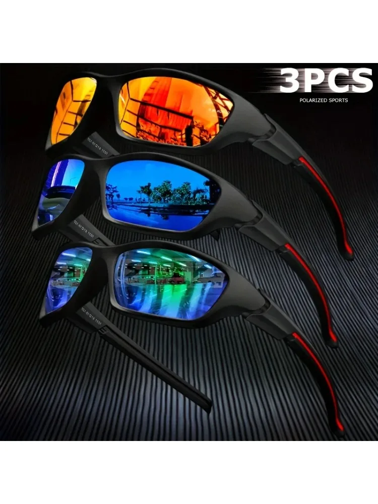 AliExpress ERSHEN 1/3PCS New Men Day Night Sunglasses Men Outdoor Fashion Sports Fishing Cycling Eye Protection Sun Glasses UV400 Oculos De Sol