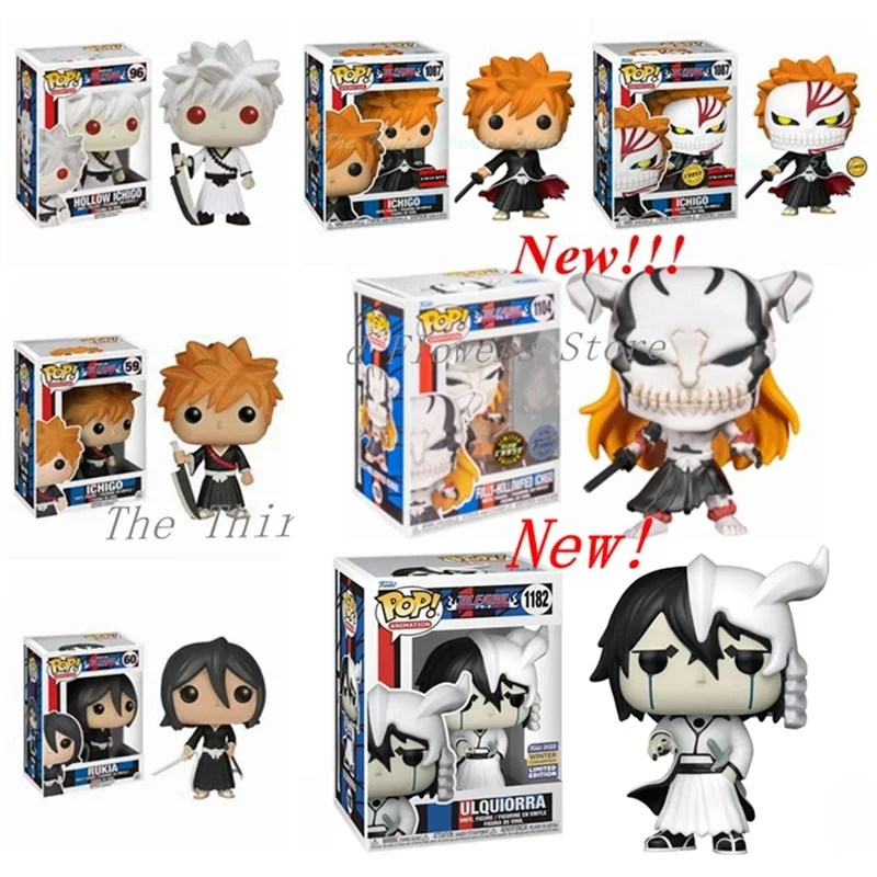 NEWest Funko Pop! #1087 Bleach Ichigo #59 Rukia #60 Hollow Ichigo #96 #1104 #1182 Vinyl Action Figure Model Toys For Gift