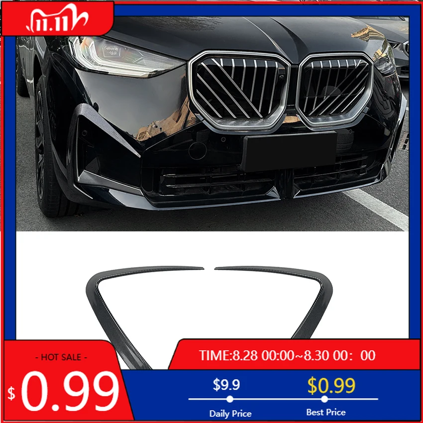 

Interior Mouldings Front Bumper Lip Splitter Fog Lamp Grill Spoiler Cover Air Vent Wind Knife Body Kits For BMW X3 G45 M Sport 2