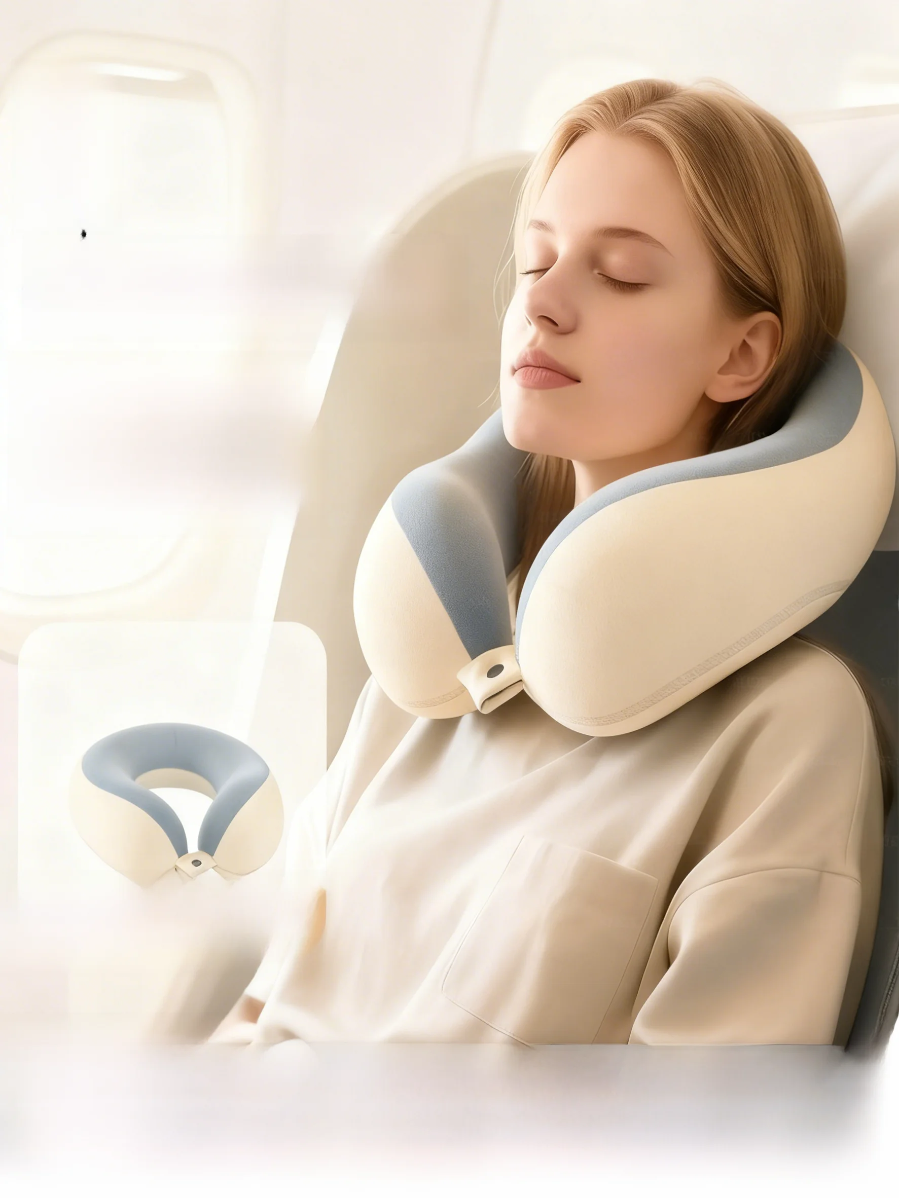 

Подушка из пены с эффектом памяти U-образной формы, портативная дорожная подушка для сна, поддержка шеи и позвоночника, для домашнего использования, для сна и отдыха