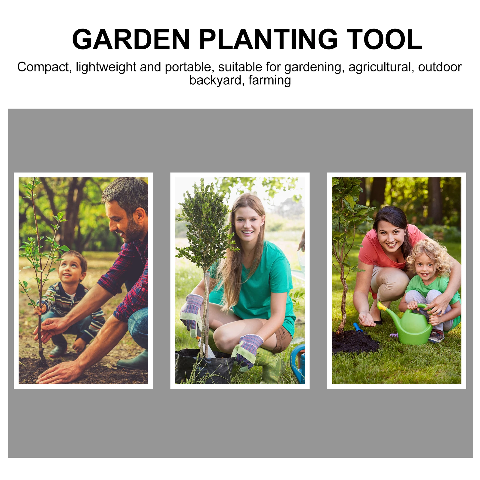 

Premium Iron Wood Handle Sturdy Gardening Compact Lightweight Handheld Tool For Weeding Planting Digging Soil Loosening Outdoor
