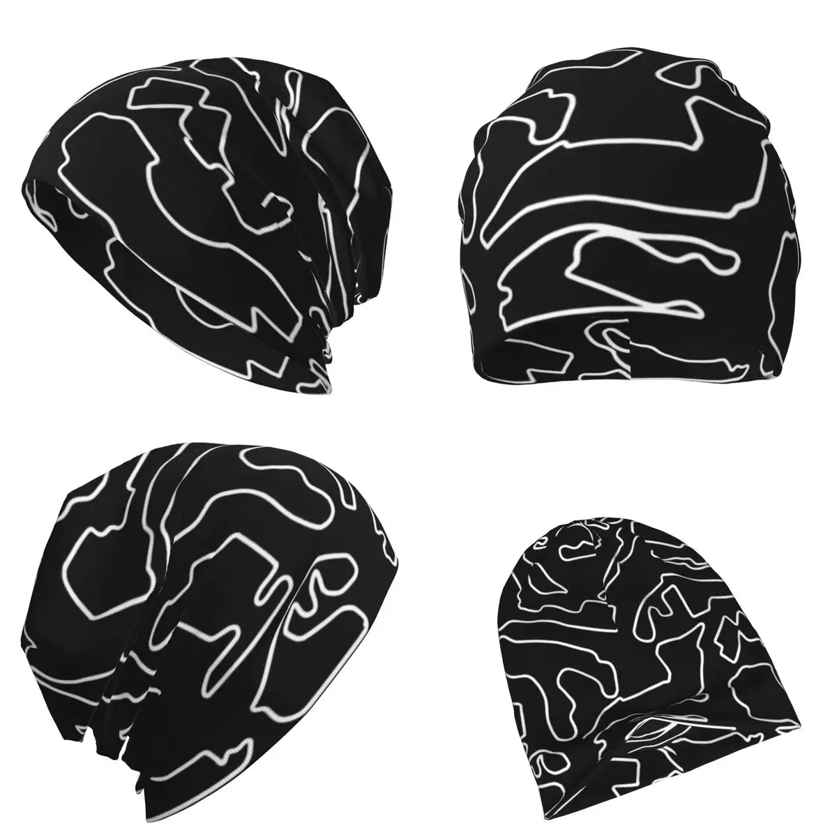 

F1 2023 Tracks Warm Knitted Cap Hip Hop Bonnet Hat Autumn Winter Outdoor Beanies Hats for Men Women Adult