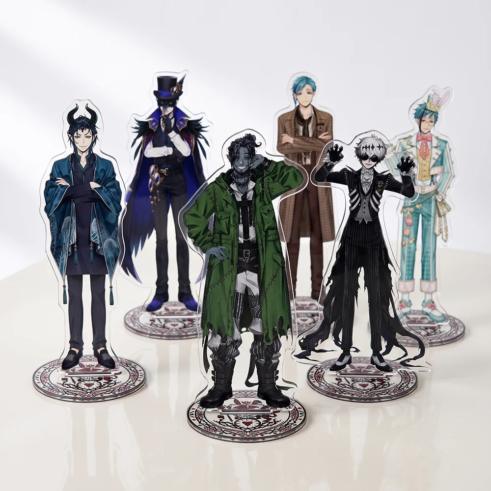 Anime Twisted Wonderland Azul Ashengrotto Floyd Leech 15CM Acrylic Stand Keychain Character Model Cosplay Desk Decor Fan Gifts