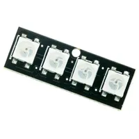 4-bit WS2812 LED Bead Module Bar Light Bar Full Color Drive Illustrated Light Development Board Module Microcontroller