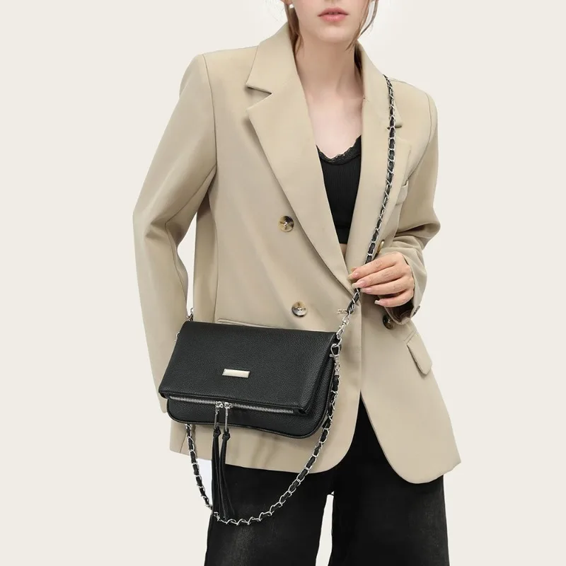 2026 nouveau mode vintage femmes enveloppe sac chane de luxe petit carr sac  bandoulire oblique  une paule