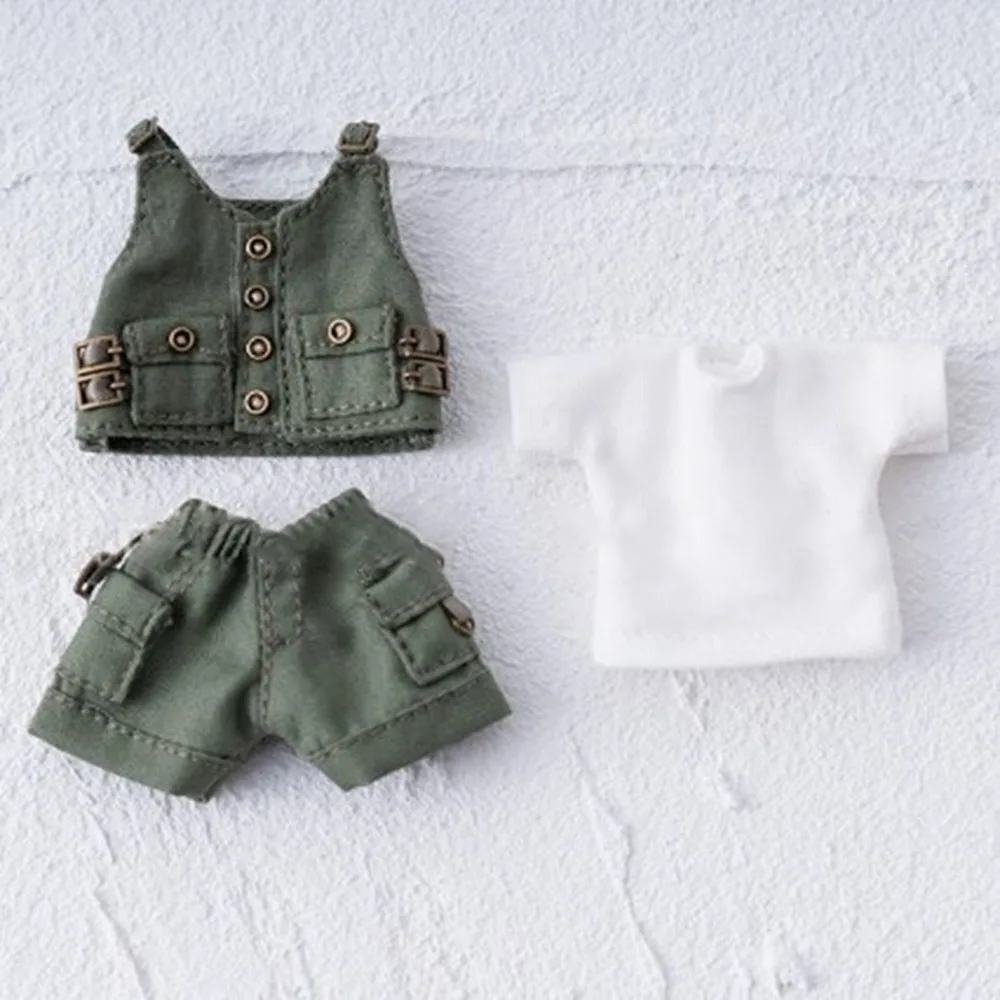 

Handmade Doll Vest Pants Mini DIY Accessories Doll T-shirt Skirt Set Multicolored Kids Gift Toys for 1/12 BJD GSC p9 Dolls