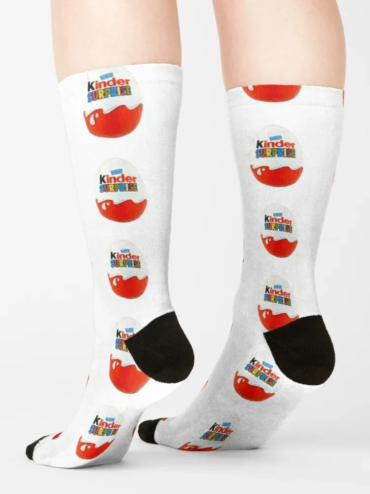 Kinder Surprise-Calcetines antideslizantes para hombre y mujer, medias divertidas para regalo de Navidad