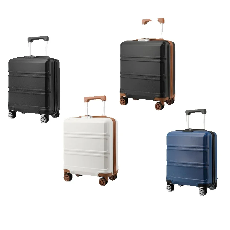 KONO Handgepäck-Koffer 45x36x20 cm – Leichter Hartschalenkoffer mit 4 Rollen & TSA-Schloss, Easyjet-tauglich