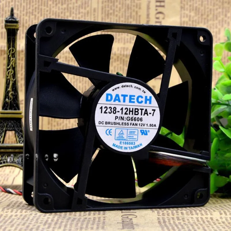 1238-12hbta-7 12V 1.50a 12cm Server Chassis Fan 1238 12hbta 7