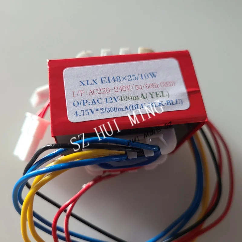 10W EI Transformer 220V To 12V 0.4A 4.75V-0-4.75V 0.3A EI48*25 for Galanz Air Conditioning 4824E-KDB-11A Power Transformers
