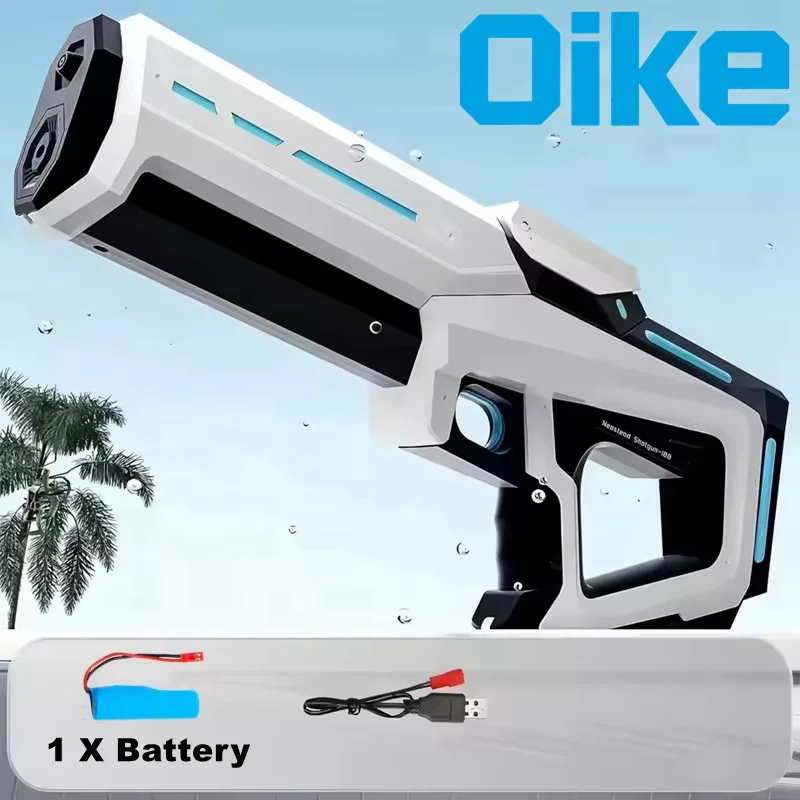 Elektrisch waterpistool speelgoed voor kinderen, volwassenen, automatische zuigwaterblaster, zomer buiten speelgoed, strand, zwembad, tuin spel