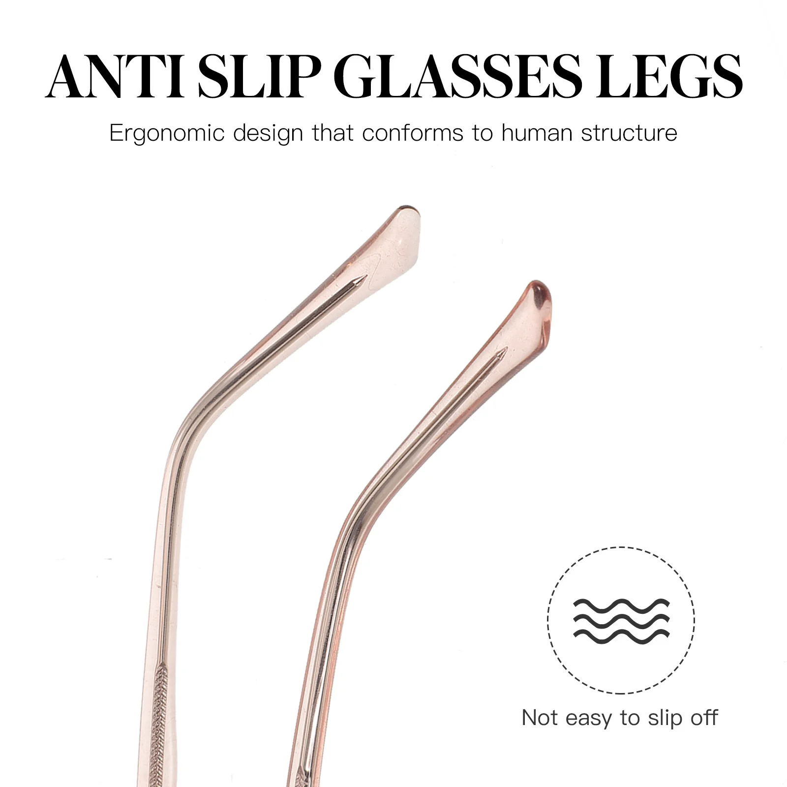 1Pair Metal Frame Arms Crystal Universal Eyeglass Replacement Temples for Glasses Repair Eyewear Accessories Eyeglasses Frame