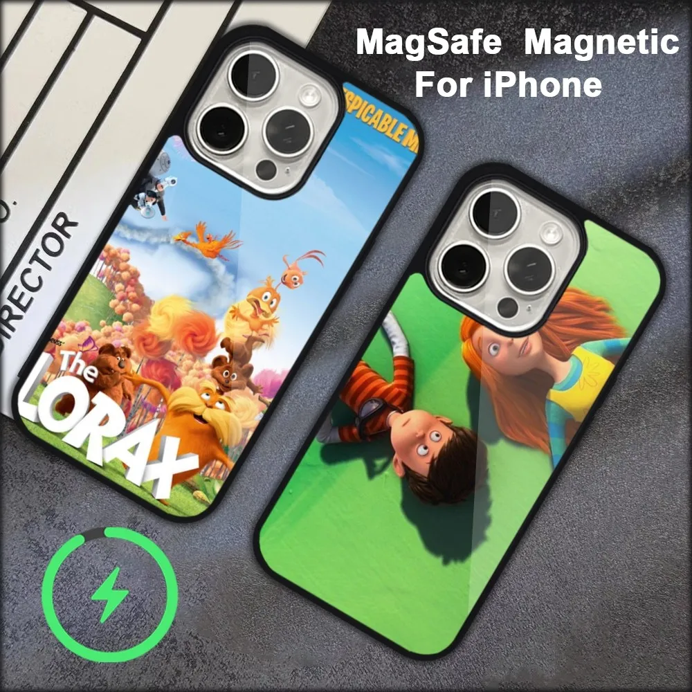 The Lorax Phone Case For iPhone 15 14 13 12 11 Pro Max Plus  Magsafe Black Soft Cover