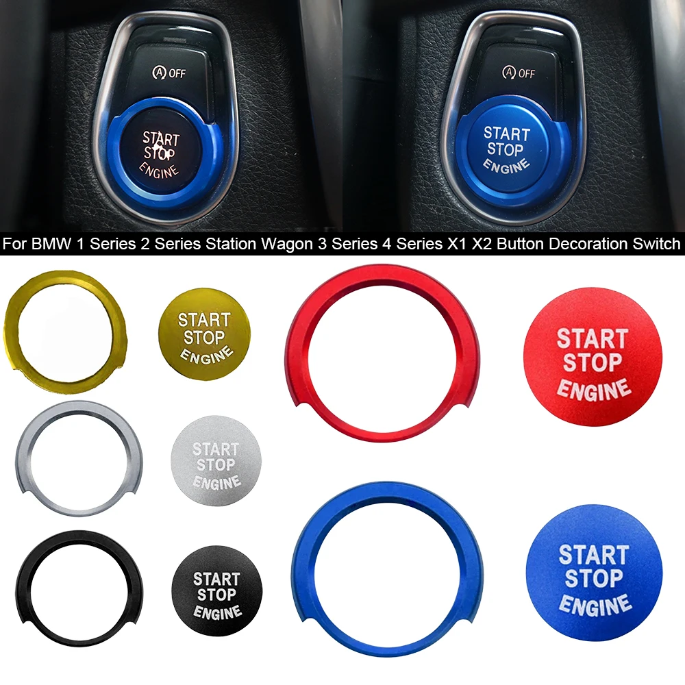 

Car Engine Start button cover Ignition Trim Decorative Ring Stickers For BMW 1 2 3 4 Series X1 F48 F20 F21 F30 F32 F33 F34 F36