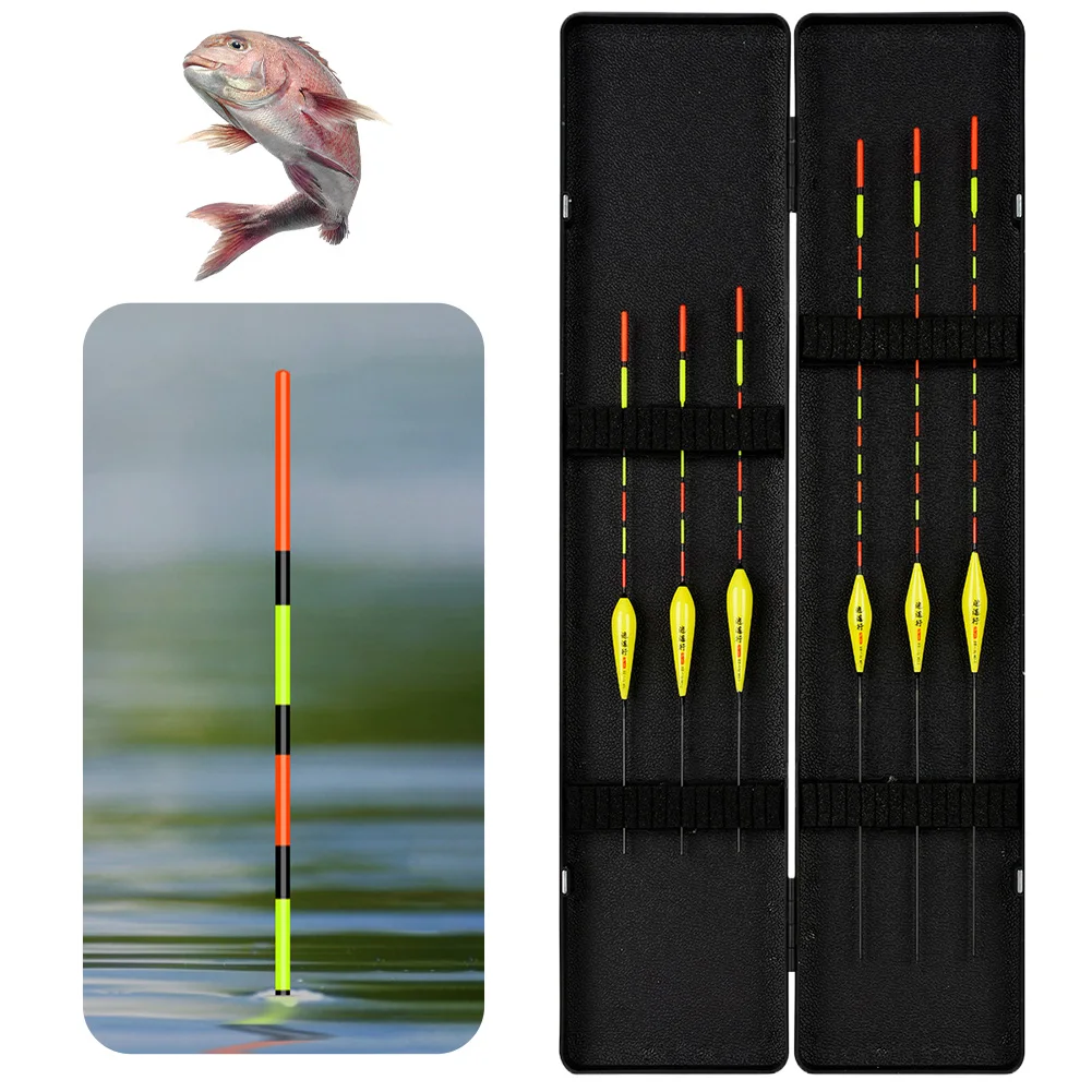 

Комбинированный набор рыболовных поплавков с коробкой для хранения, высокочувствительные поплавки, рыболовные снасти