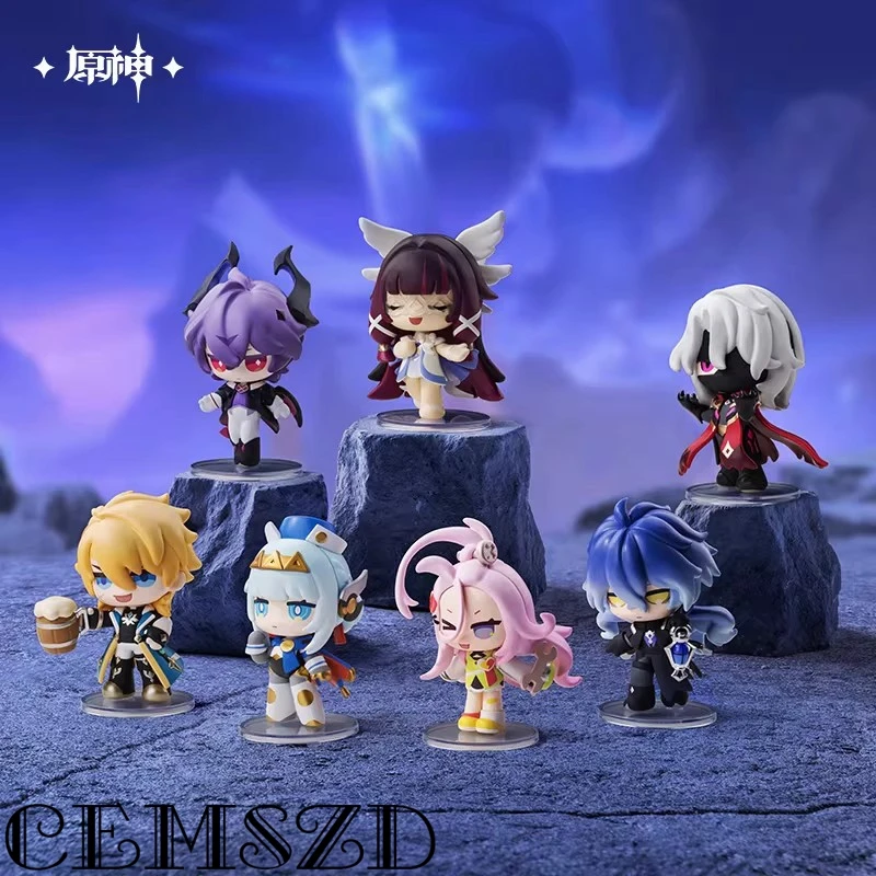 

[Genuine] In Stock miHoYo Game Genshin Impact Q.Ver Flins Aino Durin Varka Reril Doll Desktop Ornaments Anime and Cartoon Gifts