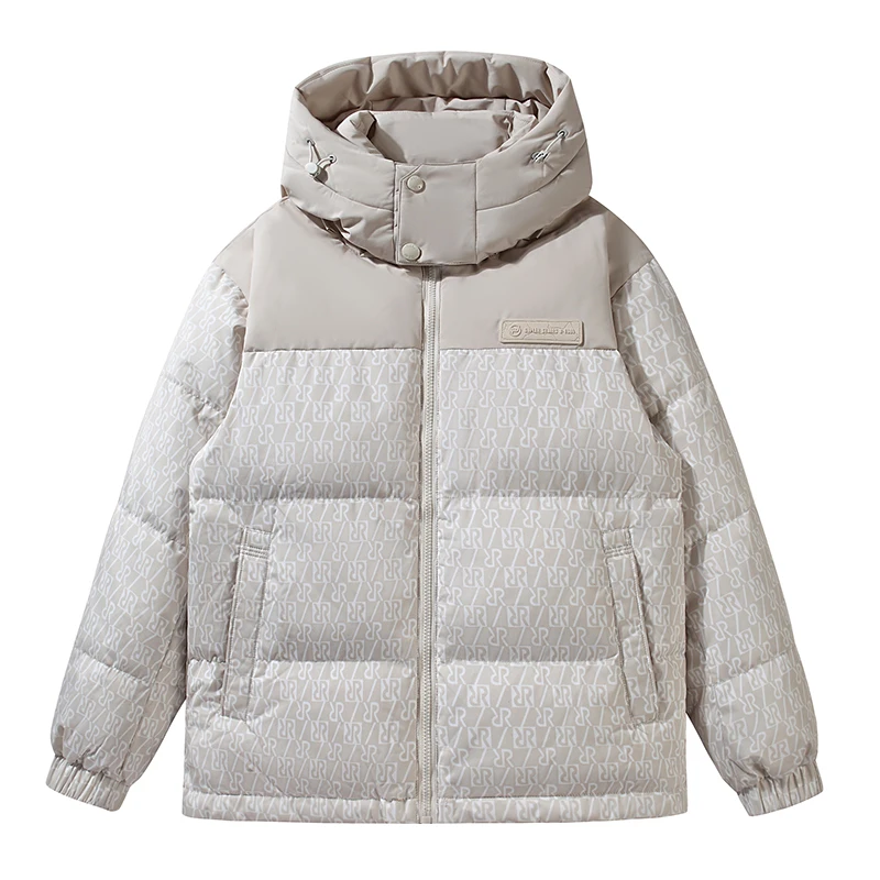 

Мужская утепленная куртка с капюшоном для студентов 2026 года: ветрозащитный дизайн, повседневный городской стиль, молодежная мода, полиэстер