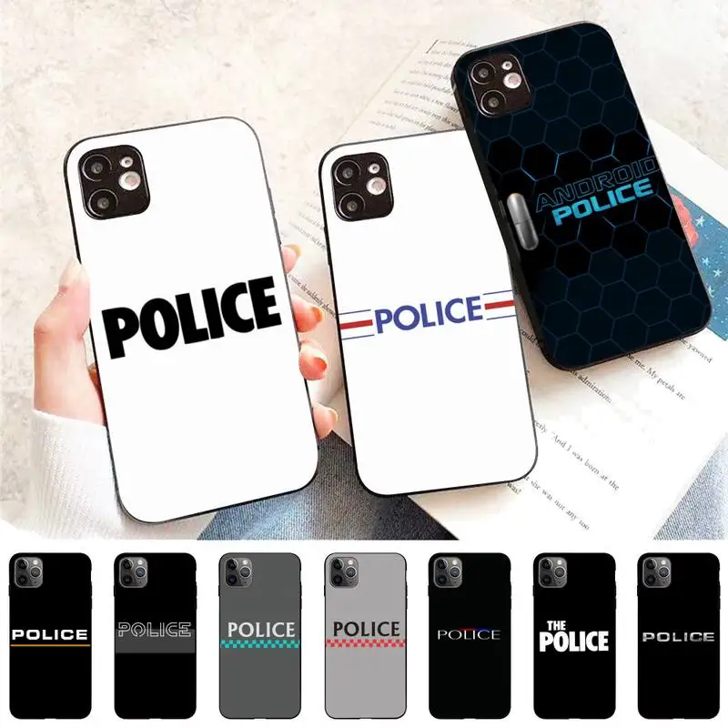 

MaiYaCa Police Symbol Phone Case for iPhone 11 12 13 Mini Pro Max 8 7 6 6S Plus X 5 S SE 2020 XR XS 10 case