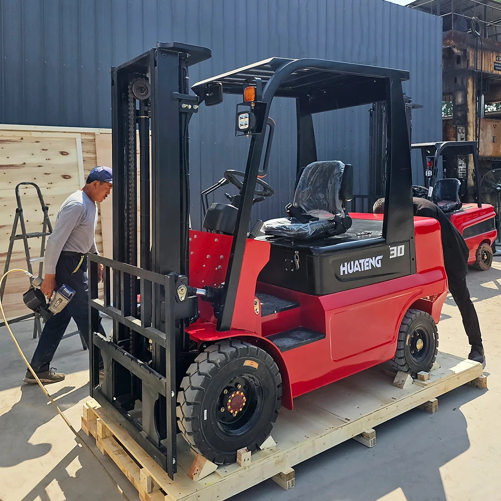 Fast Delivery ELECTRIC FORKLIFT 3 Tons Lifting 3m Pallet Cargo Warehouse Montacargas Electrico