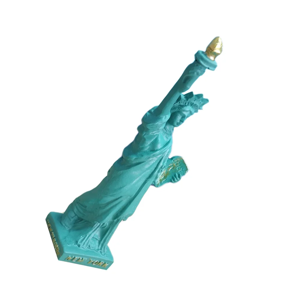 Statue of Liberty Ornament Bedroom and Living Decor Resin Goddess Decorate Fine Workmanship Decoration Sand Table Game Model