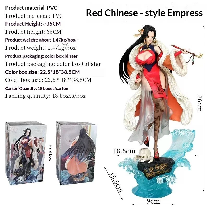 

One Piece anime peripheral GK national style cheongsam empress Han Cook statue model figurine ornament
