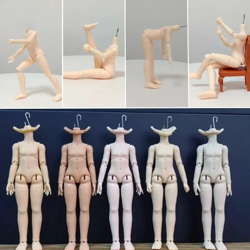 

1/12 Scale Asi 2.0 Normal Muscle BJD Joint Body 12cm Movable Anime Super Flexible Body for Action Figures OB11 Head Sculpts