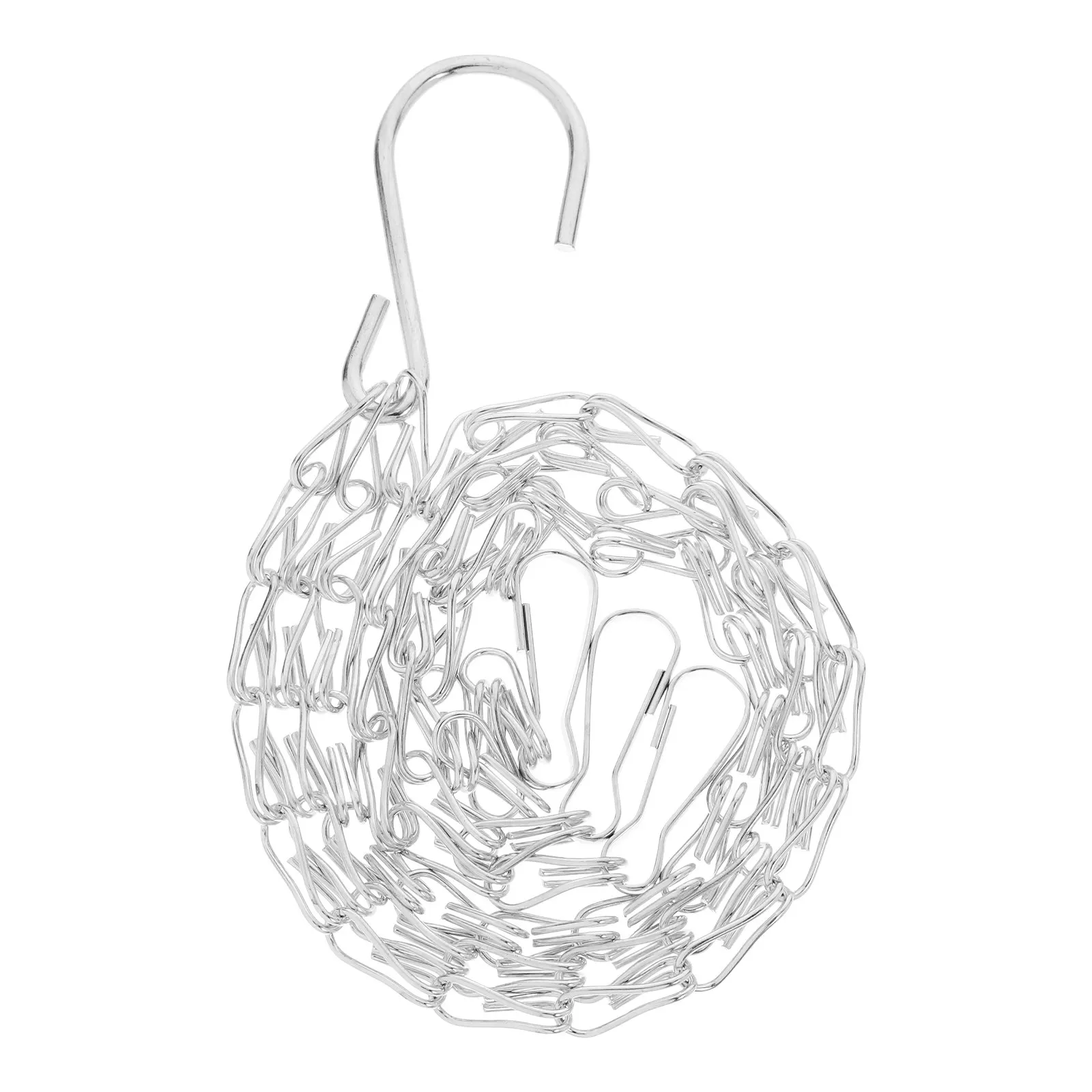 White Iron Double-Eight Hanging Chains Hooks for Flower Pots Outdoor Hanging Basket Planters Lanterns Bird Feeders