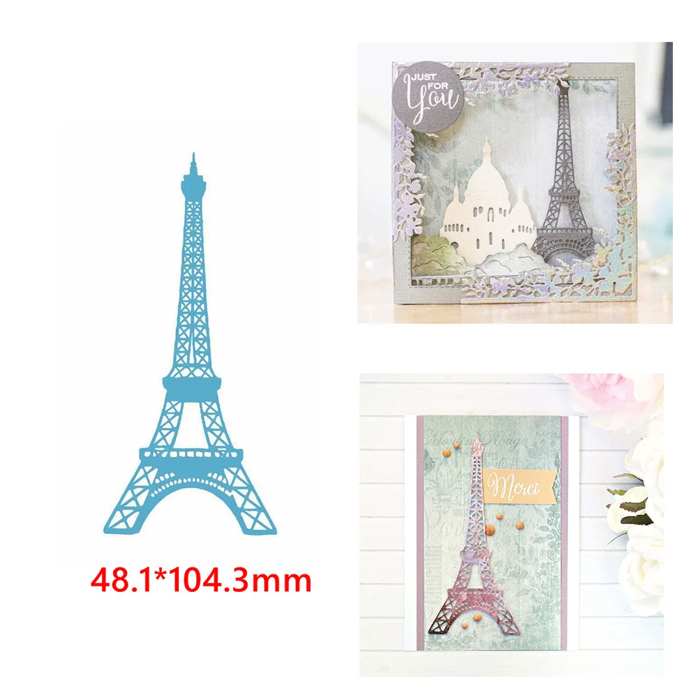 

Paris Eiffel Tower Cutting Dies For DIY Scrapbooking Album Card Making Decoration Paper Craft Metal Diecut