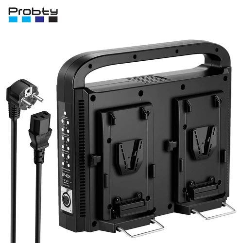 모든 V 마운트 카메라 배터리용 배터리 충전기, DC 16.5V 전원 공급 장치 출력, 4 채널 V 마운트/V 잠금, 98, 130, 145/200
