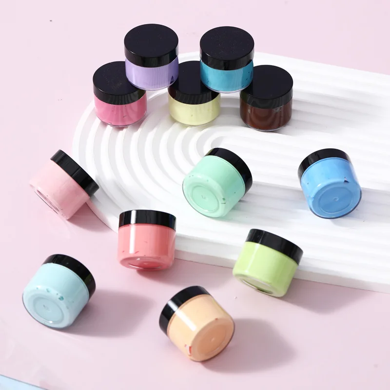 30g/Bottle 21Colors Silicone Color Paste Oil Based Cream Color Paste Macarone Pigment DIY Pinch Glue AB Silicone Coloring