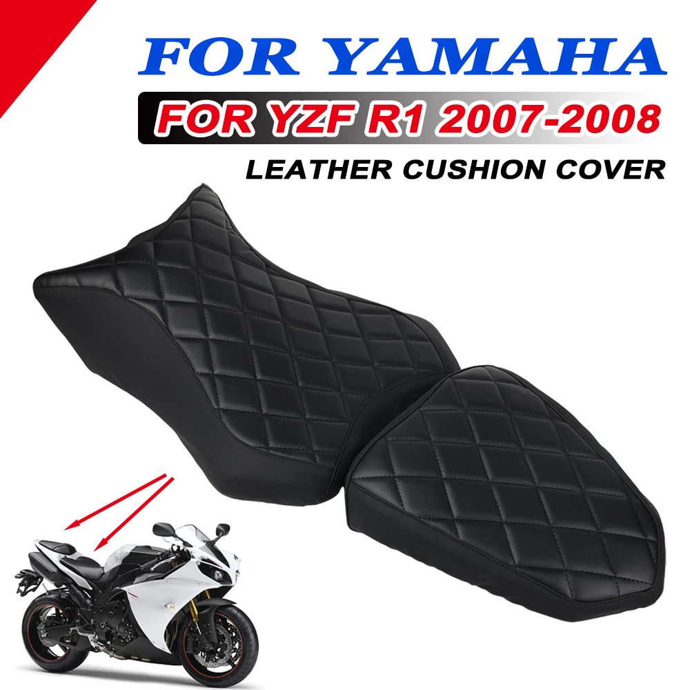 

For YAMAHA YZF R1 YZF-R1 2007 2008 YZFR1 Motorcycle Accessories Leather Waterproof Wear-resistant Seat Cushion Protector Cover