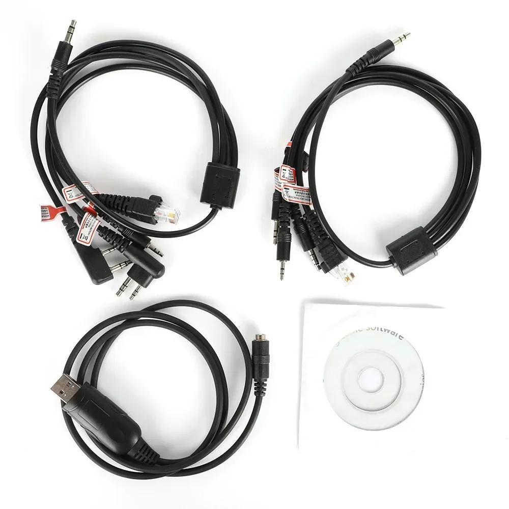 

Walkie Talkie 8 in 1 Programming Cable for Motorola PUXING BaoFeng UV-5R for Yaesu for Wouxun Hyt for Kenwood Car Radio