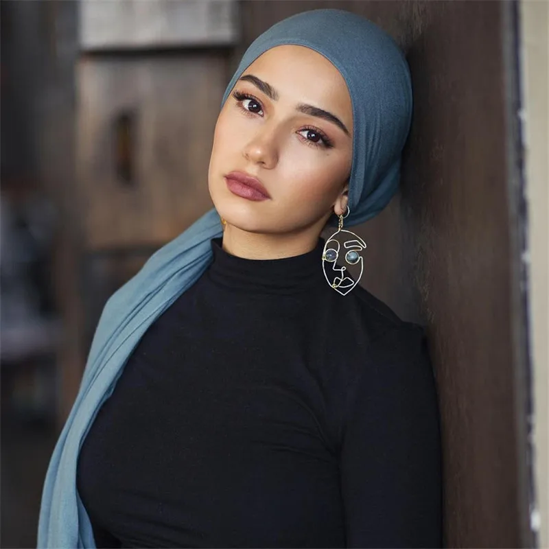 

Plain Muslim Hijab Jersey Scarf Women Modal Cotton Soft Shawls Headscarf Foulard Femme Head Wrap Head Scarves Bandana Turbante