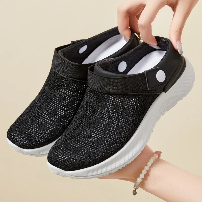 

Shoes for Women in The Summer of 2025,one Step on,breathable Flat Slippers,fashion Casual Shoes Mesh Slippers Sandalias De Mujer